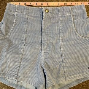 Vintage Ocean Pacific Baby Blue Corduroy Longriders Dogtown Shorts